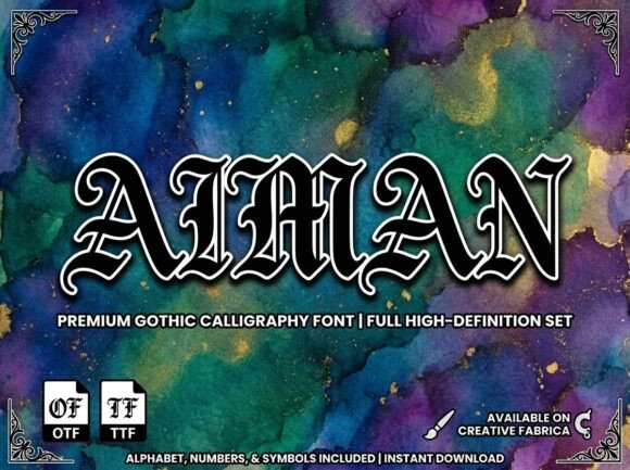 Aiman: The Premium Gothic Display Font for Bold Branding