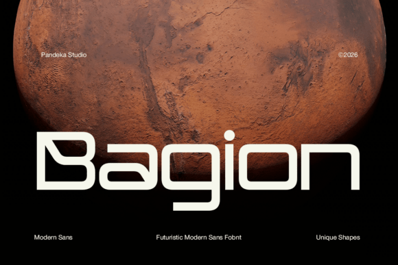 Bagion Font: A Futuristic Display Typeface for Modern Design
