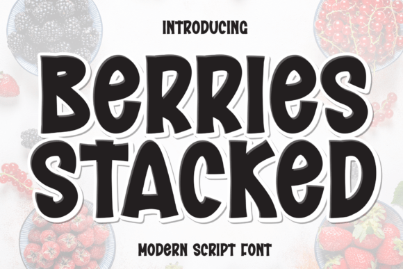 Berries Stacked Font for Modern Web Design