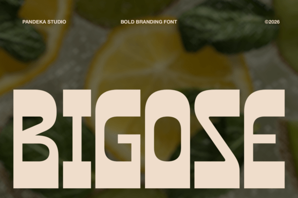Bigose Font for Bold Handmade Branding