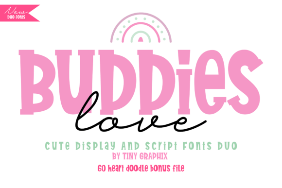 Buddies Love Duo: A Playful Typeface for Branding