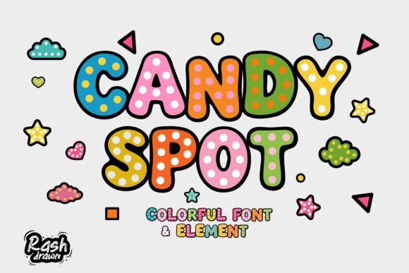 Candy Spot Typeface for Playful Web Design