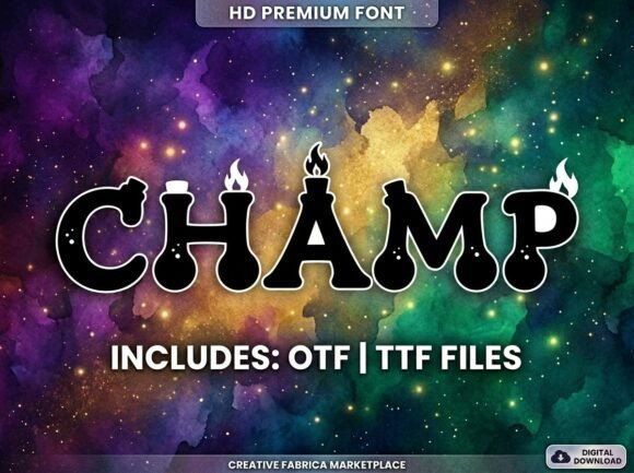 Champ Typeface: Bold Display Fonts for Branding