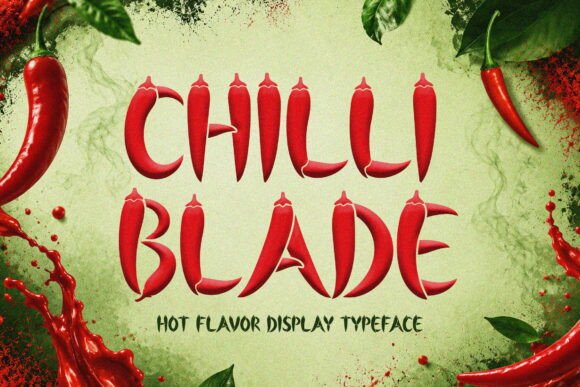 Chilli Blade Typeface for Bold Craft Designs