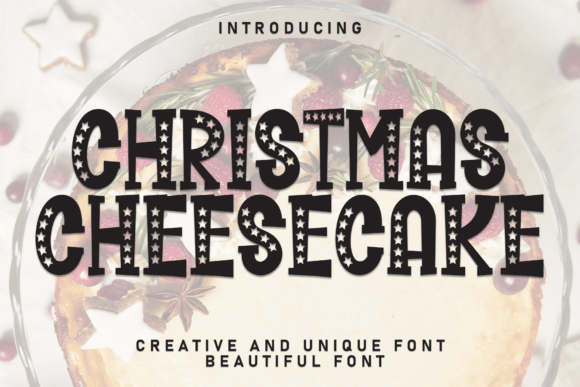 Christmas Cheesecake: A Festive Display Typeface