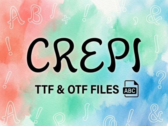 Crepi: The Playful Bubble Outline Font for Digital Campaigns