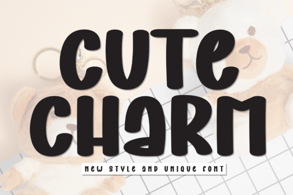 Cute Charm Typeface for Playful Branding
