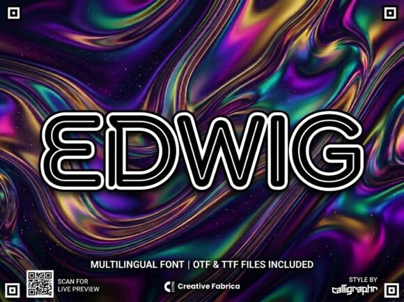 Edwig: A Bold Display Font for Modern Branding