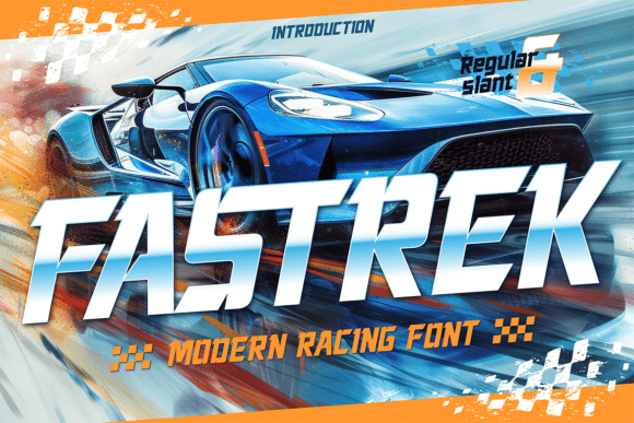 Fastrek: A Bold Racing Display Font for Makers