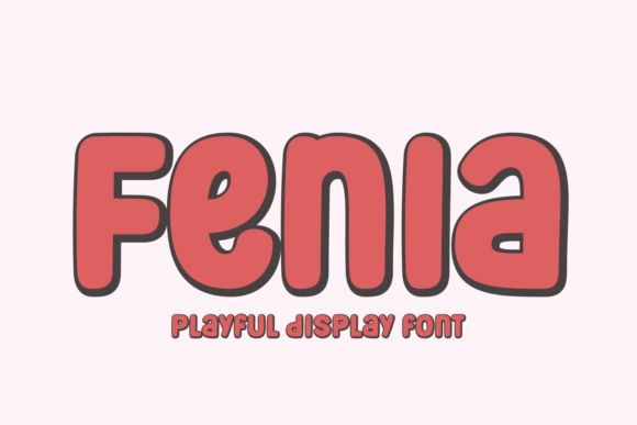 Fenia: A Rounded Display Font for Modern Editorial Design