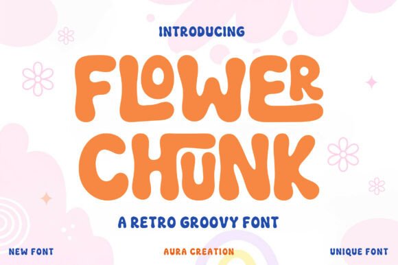 Flower Chunk Font for Bold Business Branding