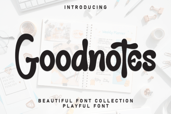 Goodnotes: A Whimsical Display Font for Makers