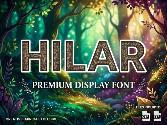 Hilar: A Bold Display Typeface for Modern Brands