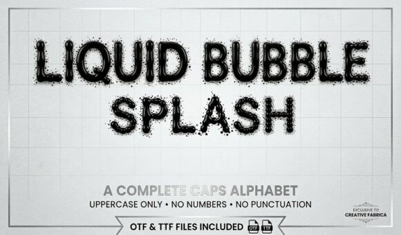 Liquid Bubble Splash Font for Bold Branding