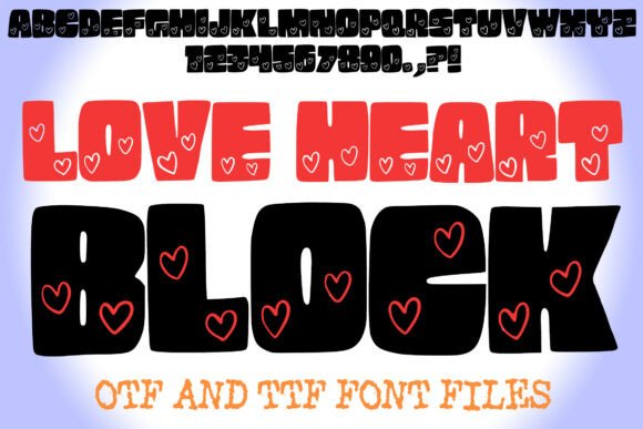 Love Heart Block: A Bold Display Typeface Review
