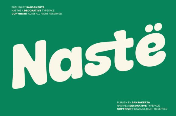 Naste: A Bold Display Font for Retro Editorial Design
