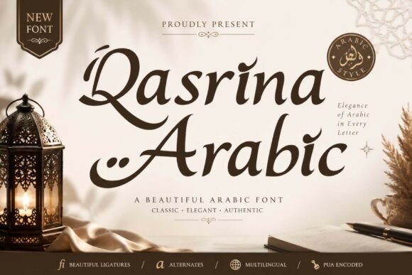 Qasrina Arabic Typeface for Modern Web Design