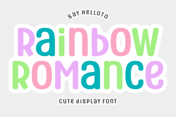 Rainbow Romance Font for Playful Campaigns