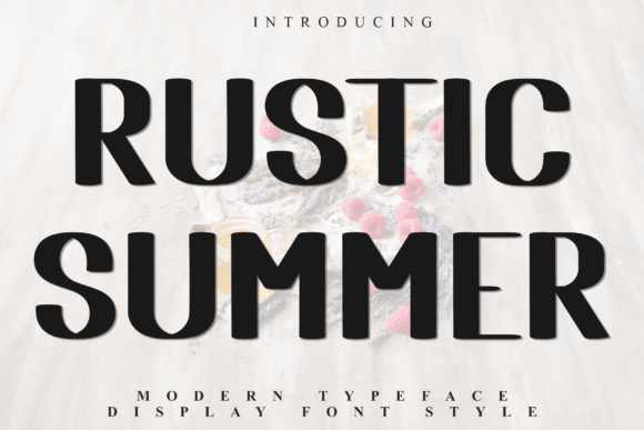 Rustic Summer Font for Handmade Holiday Designs