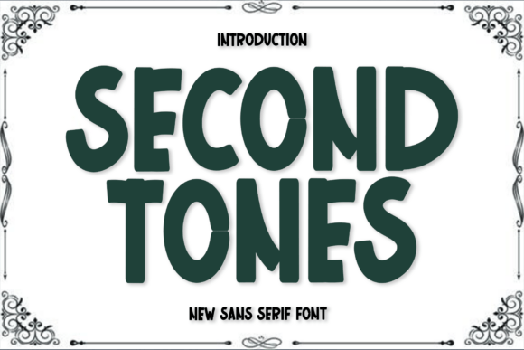 Second Tones Typeface for Festive Branding