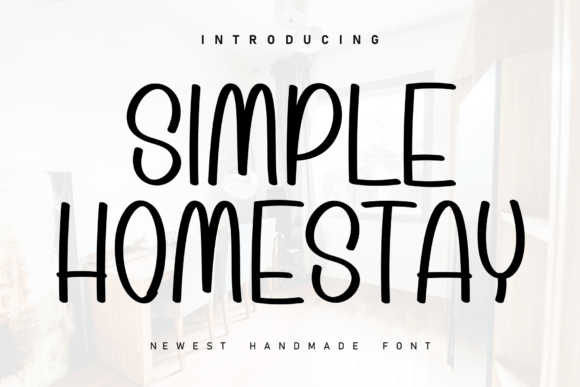 Simple Homestay: A Handwritten Font for Modern Web Design
