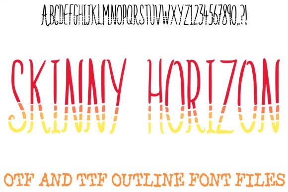 Skinny Horizon: A Modern Display Typeface for Web Design