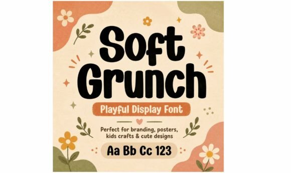 Soft Grunch: A Playful Retro Display Typeface