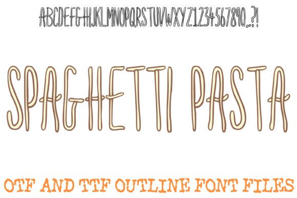 Spaghetti Pasta Font Review for Modern Branding
