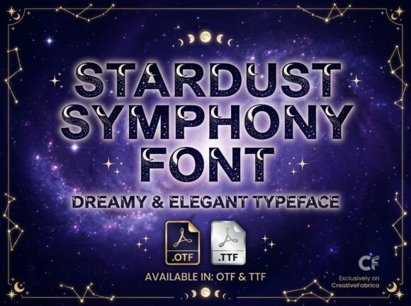 Stardust Symphony Typeface for Editorial Design