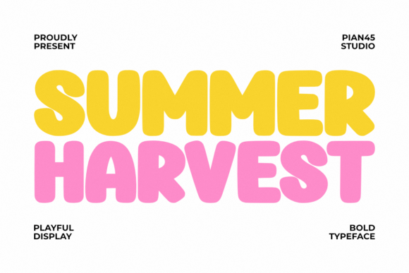 Summer Harvest Font for Bold Web Typography