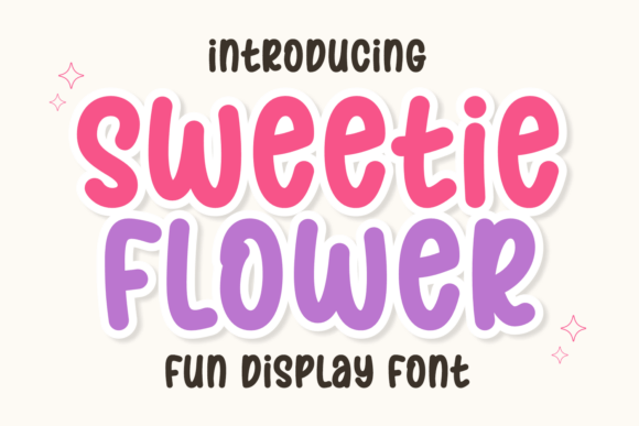 Sweetie Flower Typeface for Editorial Design