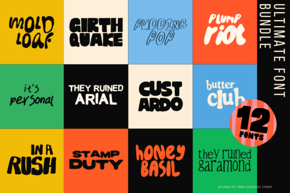 The Ultimate Bundle: Bold Display Fonts for Modern Design