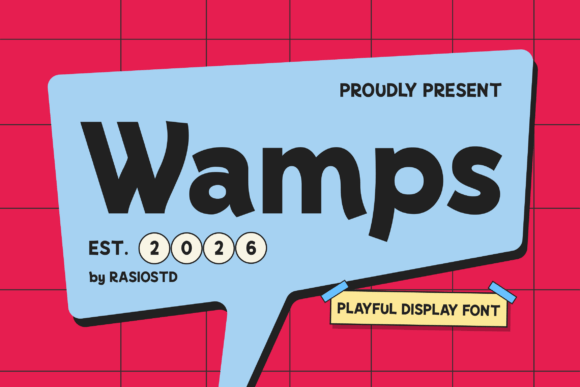 Wamps Typeface for Joyful Editorial Design