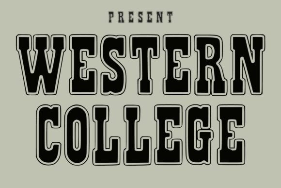 Western College Font for Bold Web Design